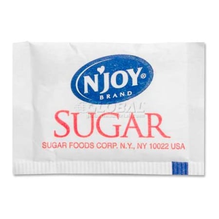 SUGAR FOODS N'Joy Sugar Foods Pure Cane Sugar, 0.098 oz., 2000/Box SUG72101